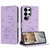 Samsung Galaxy S26 UItra Embossed Kitten Phone Leather Case with Lanyard - Purple
