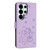 Samsung Galaxy S26 UItra Embossed Kitten Phone Leather Case with Lanyard - Purple