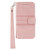 Samsung Galaxy S26 UItra Embossed Stripes Skin Feel Leather Phone Case - Pink