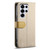 Samsung Galaxy S26 UItra ESEBLE E11 Colorful Litchi Pattern Zipper Wallet Leather Phone Case - Khaki