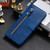 Samsung Galaxy S26 UItra Fashion Calf Texture Zipper Leather Phone Case - Blue