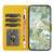 Samsung Galaxy S26 UItra Floral Embossed Pattern Leather Phone Case - Yellow