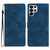 Samsung Galaxy S26 UItra Flower Butterfly Embossing Pattern Leather Phone Case - Blue