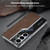Samsung Galaxy S26 UItra GKK Plating TPU + Leather Supercar Frosted Full Coverage Phone Case - Brown