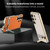 Samsung Galaxy S26 UItra GKK Triumph Ultra-Thin Plain Leather Phone Case with Holder - Orange