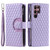 Samsung Galaxy S26 UItra Glitter Lattice Zipper Wallet Leather Phone Case - Purple