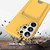 Samsung Galaxy S26 UItra Integrated Card Bag Solid Color Liquid Silicone Phone Case with Lanyard - Yellow