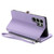 Samsung Galaxy S26 UItra Leather Stitching Multi-card Slot Zipper Phone Case - Purple