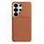 Samsung Galaxy S26 UItra Litchi Pattern Magnetic Card Bag Holder Phone Case - Brown