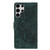Samsung Galaxy S26 UItra Mandala Embossed Retro Frosted Leather Phone Case - Green