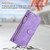 Samsung Galaxy S26 UItra Multi-Card Slots Zipper Wallet Leather Phone Case - Purple