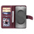 Samsung Galaxy S26 UItra Multi-Function Wallet 10 Card Slots Leather Phone Case - Claret
