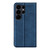 Samsung Galaxy S26 UItra Retro-skin Magnetic Suction Leather Phone Case - Dark Blue