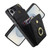 Samsung Galaxy S26 UItra Rhombic Texture Card Bag Phone Case with Long Lanyard - Black