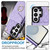 Samsung Galaxy S26 UItra Rhombic Texture Card Bag Phone Case with Long Lanyard - Light Purple