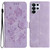 Samsung Galaxy S26 UItra Rose Flower Embossing Pattern Leather Phone Case - Light Purple