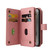 Samsung Galaxy S26 UItra Skin Feel Multi Card Slots Zipper Wallet Leather Phone Case - Pink