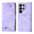 Samsung Galaxy S26 UItra Skin-feel Embossed Leather Phone Case - Light Purple
