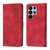 Samsung Galaxy S26 UItra Skin-feel Embossed Leather Phone Case - Red