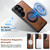 Samsung Galaxy S26 UItra Suteni G3 Oil Wax 360 Rotation Holder MagSafe Back Phone Case - Brown