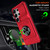 Samsung Galaxy S26 UItra TPU Hybrid PC Shockproof Card Phone Case with Metal Ring Holder - Red