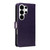 Samsung Galaxy S26 UItra Tree & Cat Embossed Pattern Flip Leather Phone Case - Purple