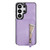 Samsung Galaxy S26 UItra Zipper Wallet Split MagSafe Leather Back Phone Case - Purple
