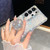 Samsung Galaxy S26+ Diamond Glitter Diamond Round Holder Phone Case - Transparent