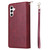 Samsung Galaxy S26+ 9-Card Slots Zipper Wallet Bag Leather Phone Case - Wine Red