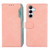 Samsung Galaxy S26+ ABEEL Color Block Magnetic RFID Leather Phone Case - Pink-Cyan