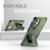 Samsung Galaxy S26+ Armor MagSafe Holder PC Hybrid TPU Phone Case - Army Green