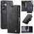 Samsung Galaxy S26+ AutSpace A05 2 in 1 Retro Calf Texture MagSafe Magnetic Phone Case - Black