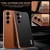 Samsung Galaxy S26+ AZNS Electroplated Edge Carbon Fiber Texture Phone Case - Brown
