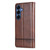 Samsung Galaxy S26+ AZNS Magnetic Calf Texture Flip Leather Phone Case - Dark Brown