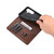 Samsung Galaxy S26+ AZNS Magnetic Calf Texture Flip Leather Phone Case - Dark Brown