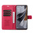 Samsung Galaxy S26+ AZNS Sheepskin Texture Flip Leather Phone Case - Red