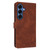 Samsung Galaxy S26+ AZNS Skin Feel Calf Texture Flip Leather Phone Case - Brown