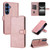 Samsung Galaxy S26+ AZNS Skin Feel Calf Texture Flip Leather Phone Case - Rose Gold