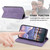 Samsung Galaxy S26+ Business Solid Color Magnetic RFID Leather Phone Case - Purple