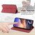 Samsung Galaxy S26+ Business Solid Color Magnetic RFID Leather Phone Case - Red