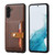 Samsung Galaxy S26+ Calfskin Card Slot TPU Hybrid PU Phone Case - Brown