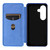 Samsung Galaxy S26+ Carbon Fiber Texture Flip Leather Phone Case - Blue