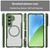 Samsung Galaxy S26+ Carbon Fiber Texture MagSafe Translucent Phone Case - Green