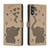 Samsung Galaxy S26+ Cartoon Elephant Embossed Leather Phone Case - Khaki