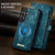 Samsung Galaxy S26+ CaseMe 008 Detachable Multifunctional Leather Phone Case - Blue