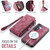 Samsung Galaxy S26+ CaseMe 008 Detachable Multifunctional Leather Phone Case - Wine Red