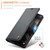 Samsung Galaxy S26+ CaseMe 023 Butterfly Buckle Litchi Texture RFID Anti-theft Leather Phone Case - Black