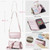 Samsung Galaxy S26+ CaseMe C36 Card Slots Zipper Wallet RFID Anti-theft Leather Phone Case - Pink
