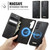 Samsung Galaxy S26+ CaseMe C49 Magnetic RFID Blocking Detachable Wallet Leather Phone Case - Black