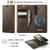 Samsung Galaxy S26+ CaseMe C49 Magnetic RFID Blocking Detachable Wallet Leather Phone Case - Coffee